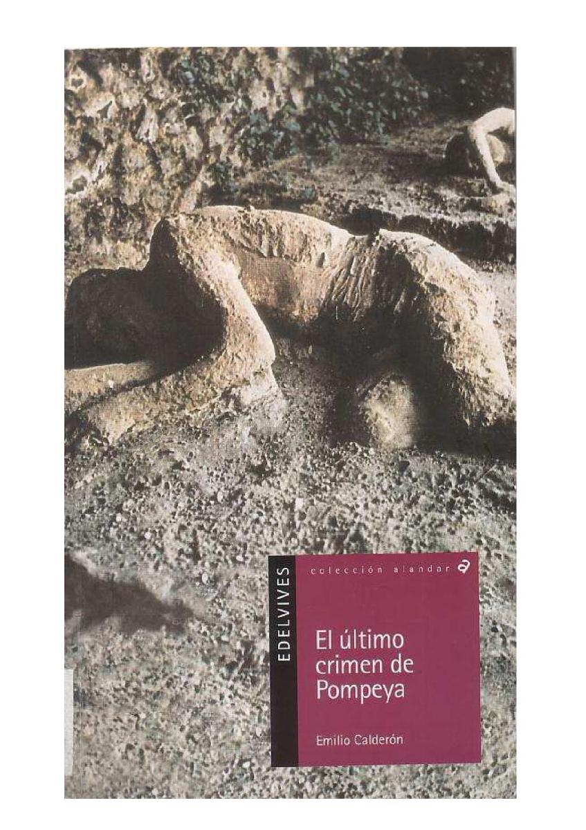 Portada de El último crimen de Pompeya
